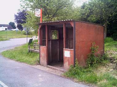 Bus Shelter, Pound Hill/A36 junction.