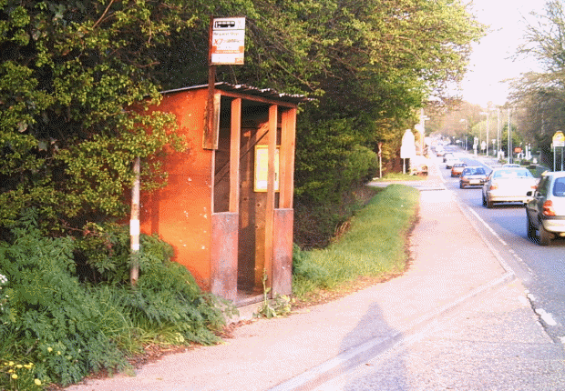 Bus Stop opposite garage