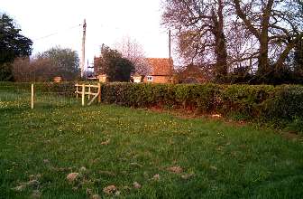 View towards Landford Manor from the Graveyard.